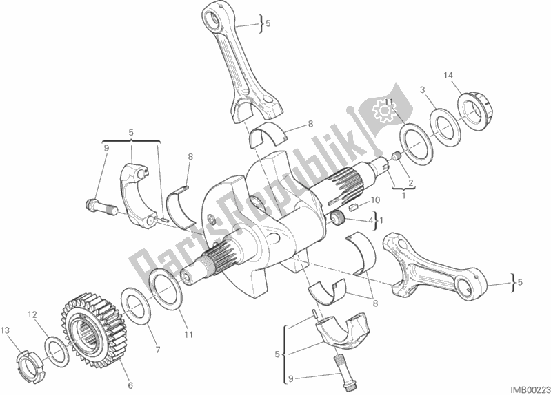 Tutte le parti per il Bielle del Ducati Monster 1200 S USA 2020